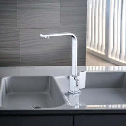 Torneira para Cozinha Monocomando Quadratta Luxe com Misturador