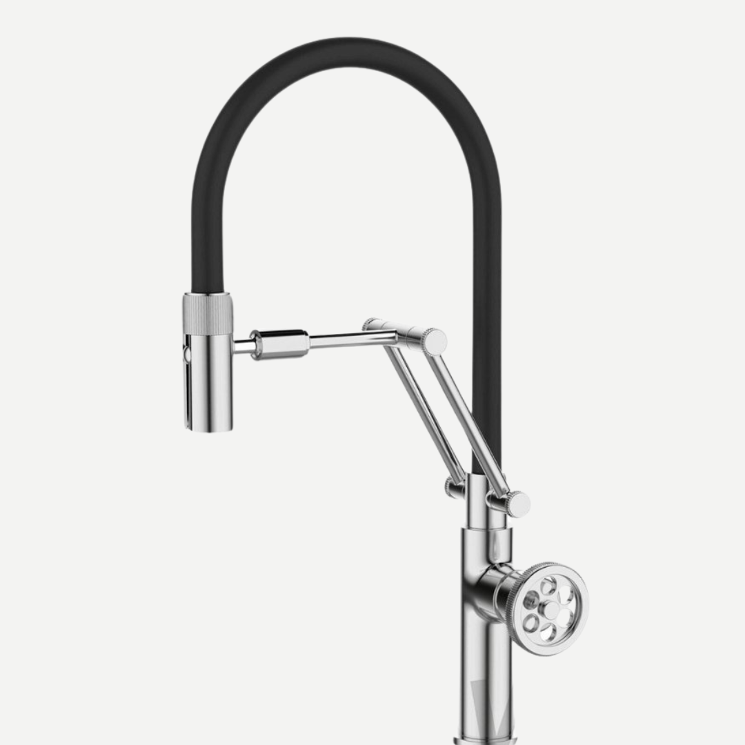 Misturador Monocomando Gourmet com suporte articulado Industrial Detroid