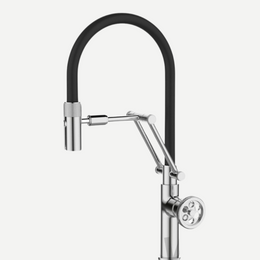 Misturador Monocomando Gourmet com suporte articulado Industrial Detroid