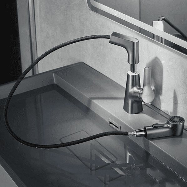 Torneira Monocomando bica média para banheiro com bica extensiva Swirl