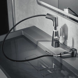 Torneira Monocomando bica média para banheiro com bica extensiva Swirl