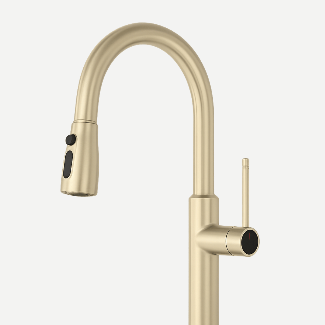 Torneira para Cozinha Estilo Industrial com Bica Extensível Giratória