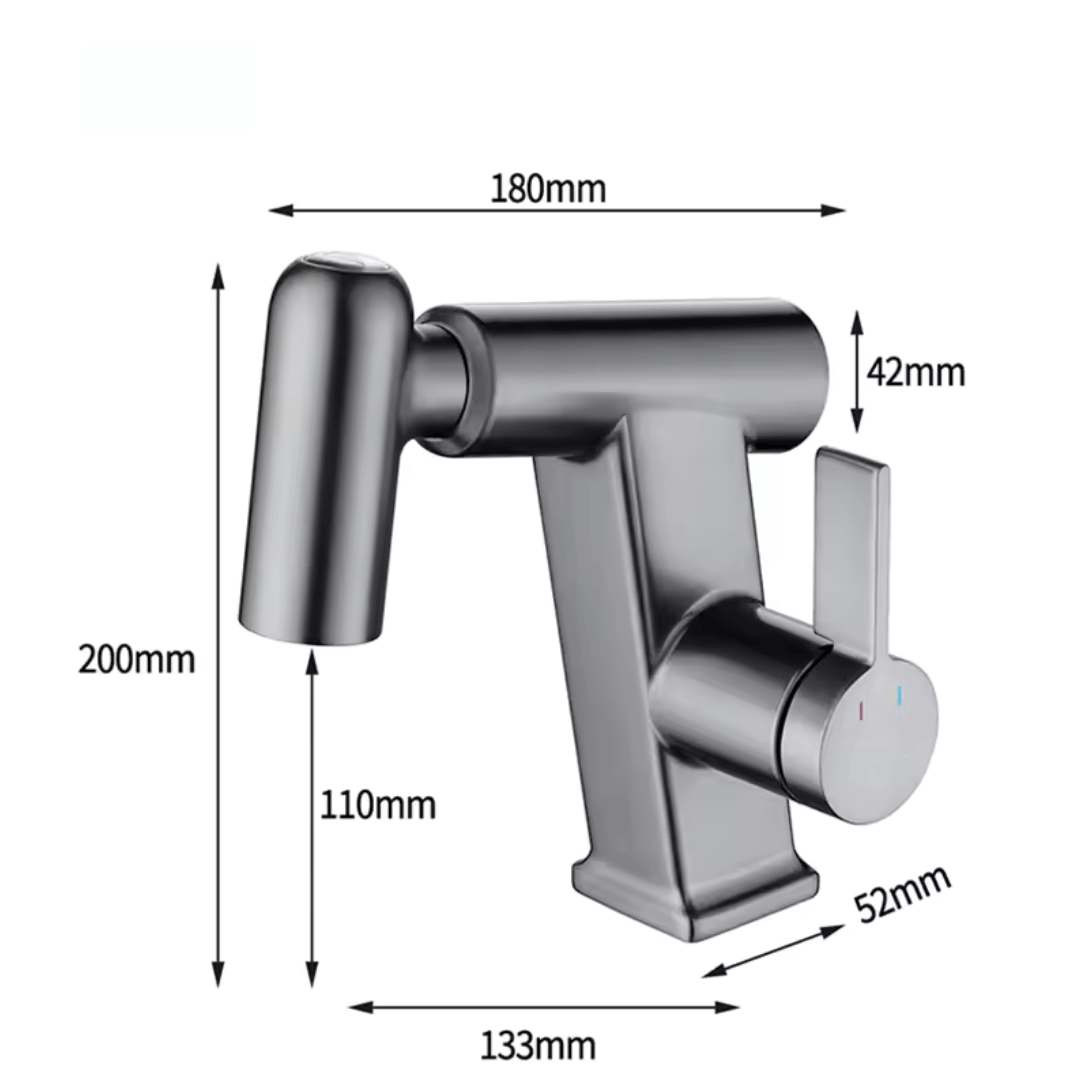 Torneira para Banheiro Extensiva Giratória - Monocomando Linha Luxe