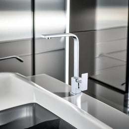 Torneira para Cozinha Monocomando Quadratta Luxe com Misturador