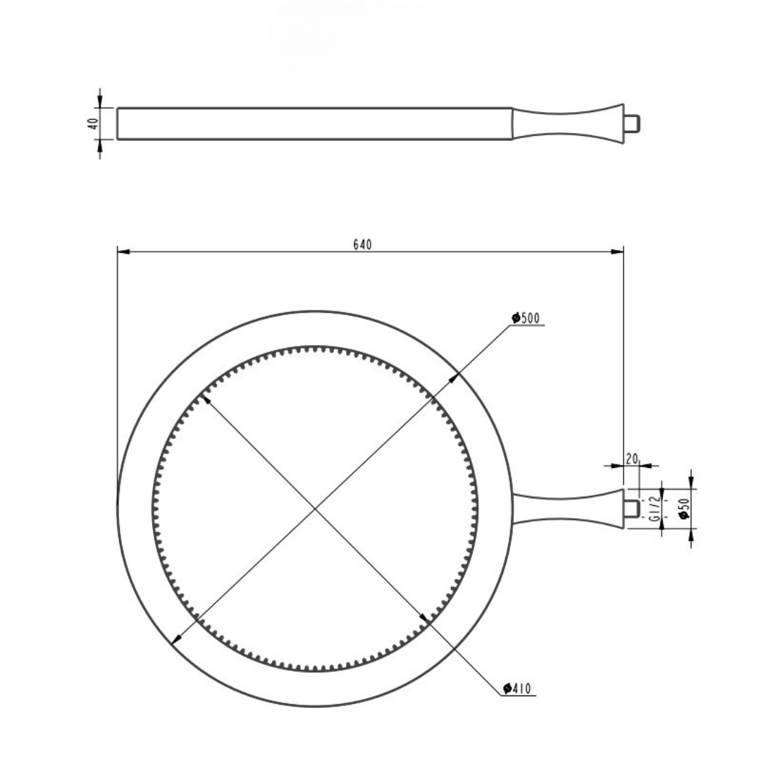 Ducha de parede Circular Acquaviva - Tecnologia Rainloop