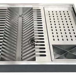 Calha úmida Quadrada Inox 50X40 Gourmet - Aço inox 304