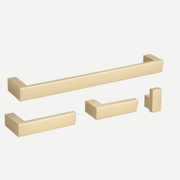 Kit Completo de penduradores de toalha Rounded - Aço Inox 304