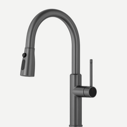 Torneira para Cozinha Estilo Industrial com Bica Extensível Giratória