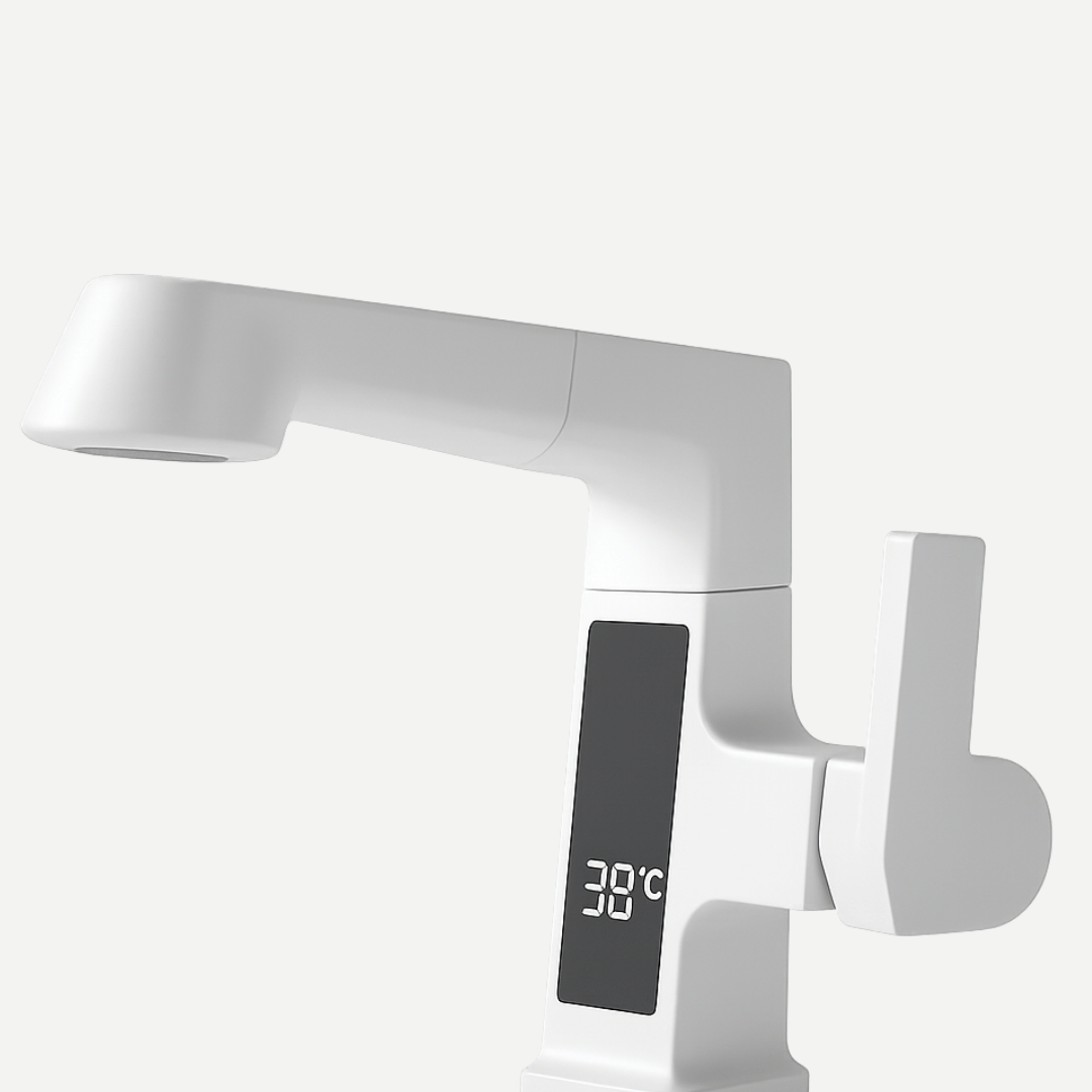 Torneira para Banheiro com Mangueira Extensível e Display - Monocomando Swirl