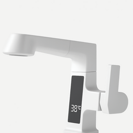 Torneira para Banheiro com Mangueira Extensível e Display - Monocomando Swirl