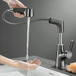 Torneira Monocomando bica média para banheiro com bica extensiva Swirl