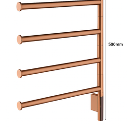 Toalheiro Térmico Rotativo Pivot Inox 304 Com 4 Barras