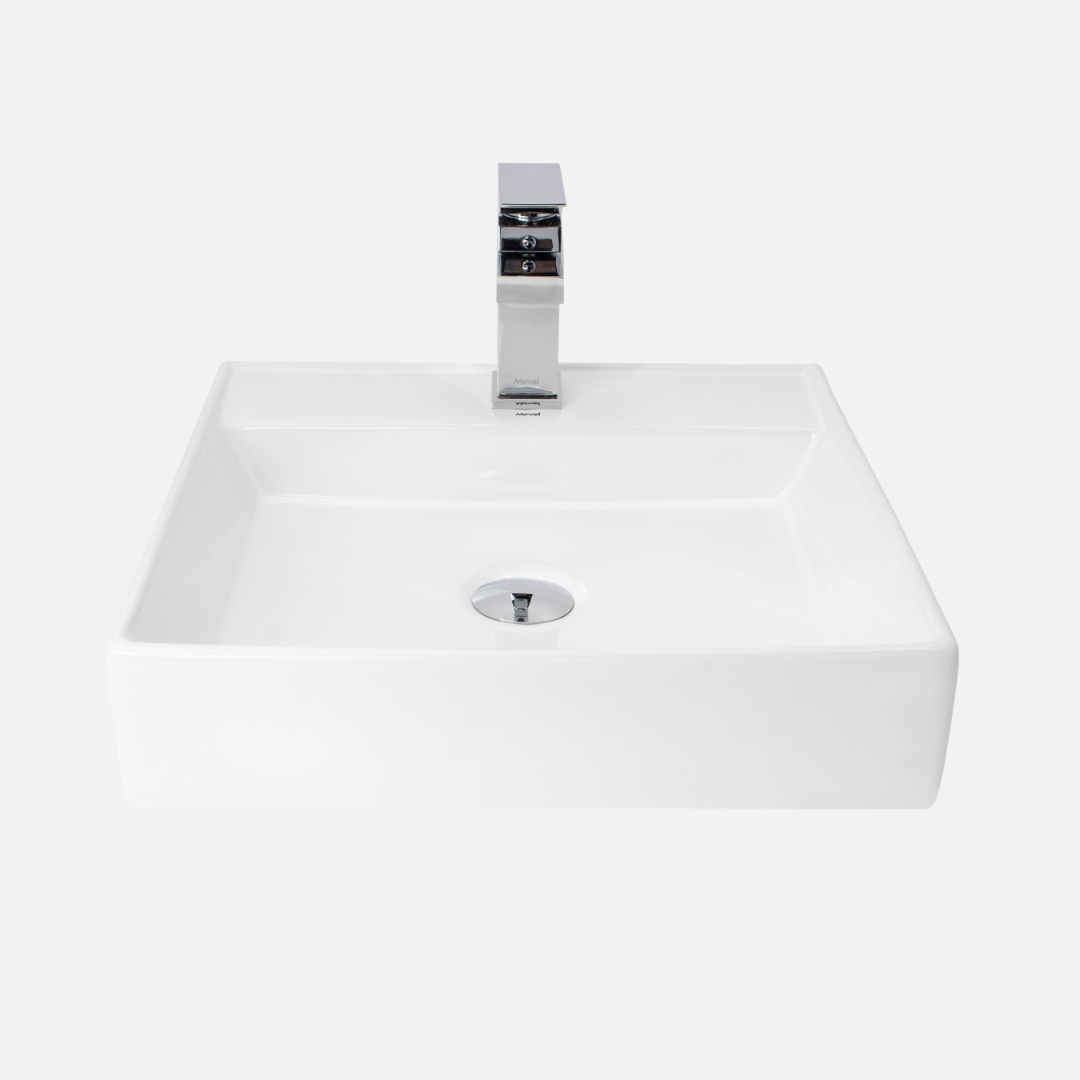 Cuba de Apoio Quadrada Slim 44×44 Branca