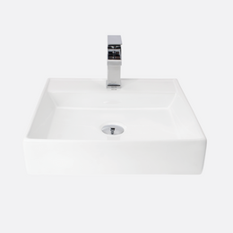 Cuba de Apoio Quadrada Slim 44×44 Branca