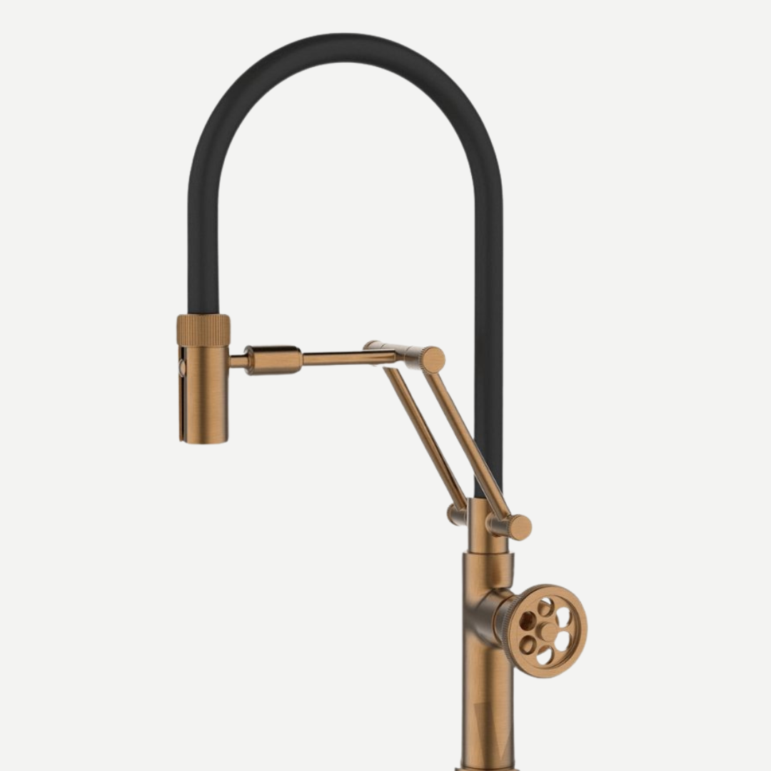 Misturador Monocomando Gourmet com suporte articulado Industrial Detroid