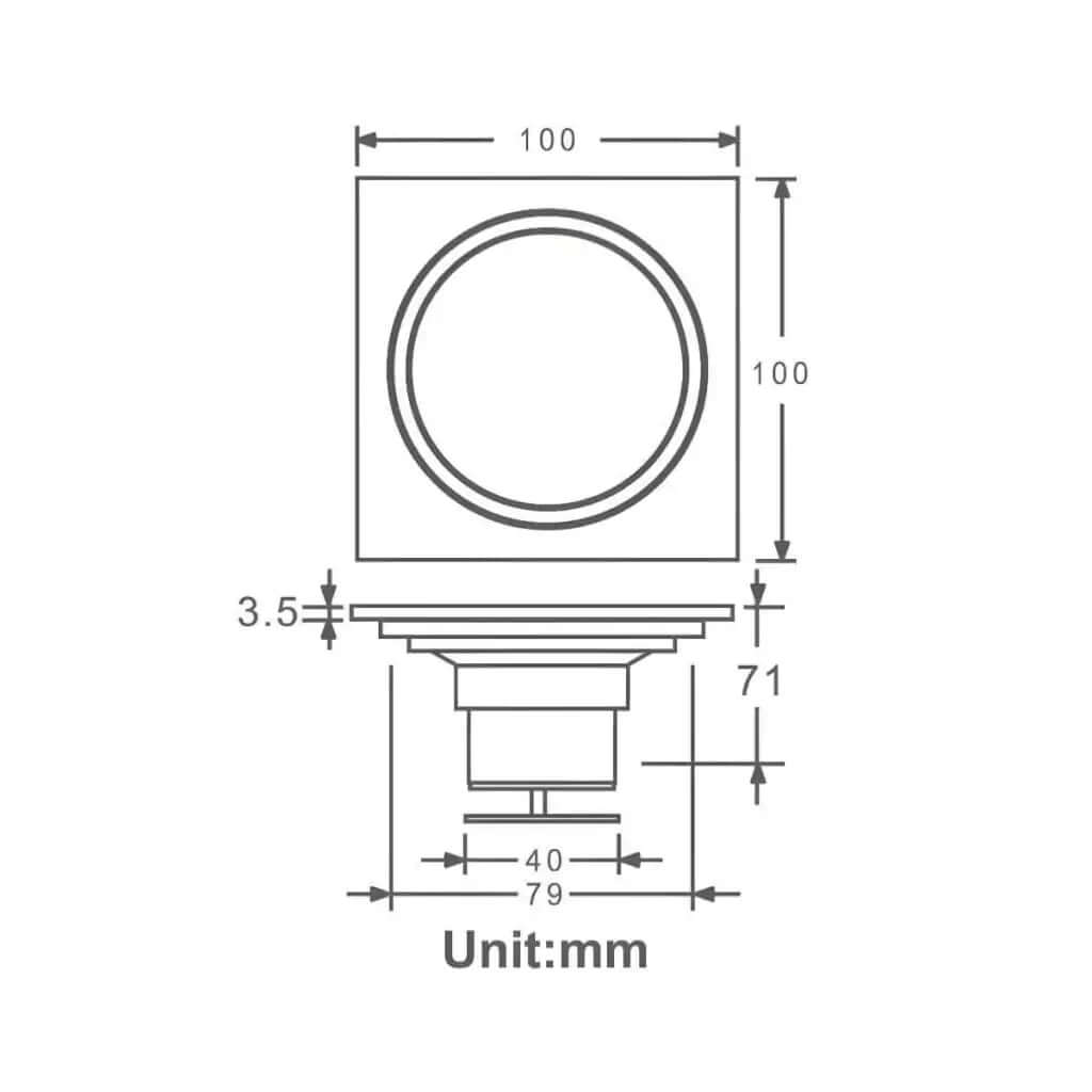 Ralo Inteligente Click Square