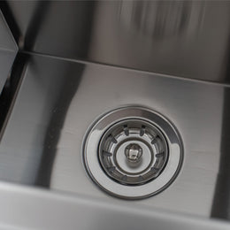 Calha Úmida Inox Lux Aço escovado105X16 com acessórios
