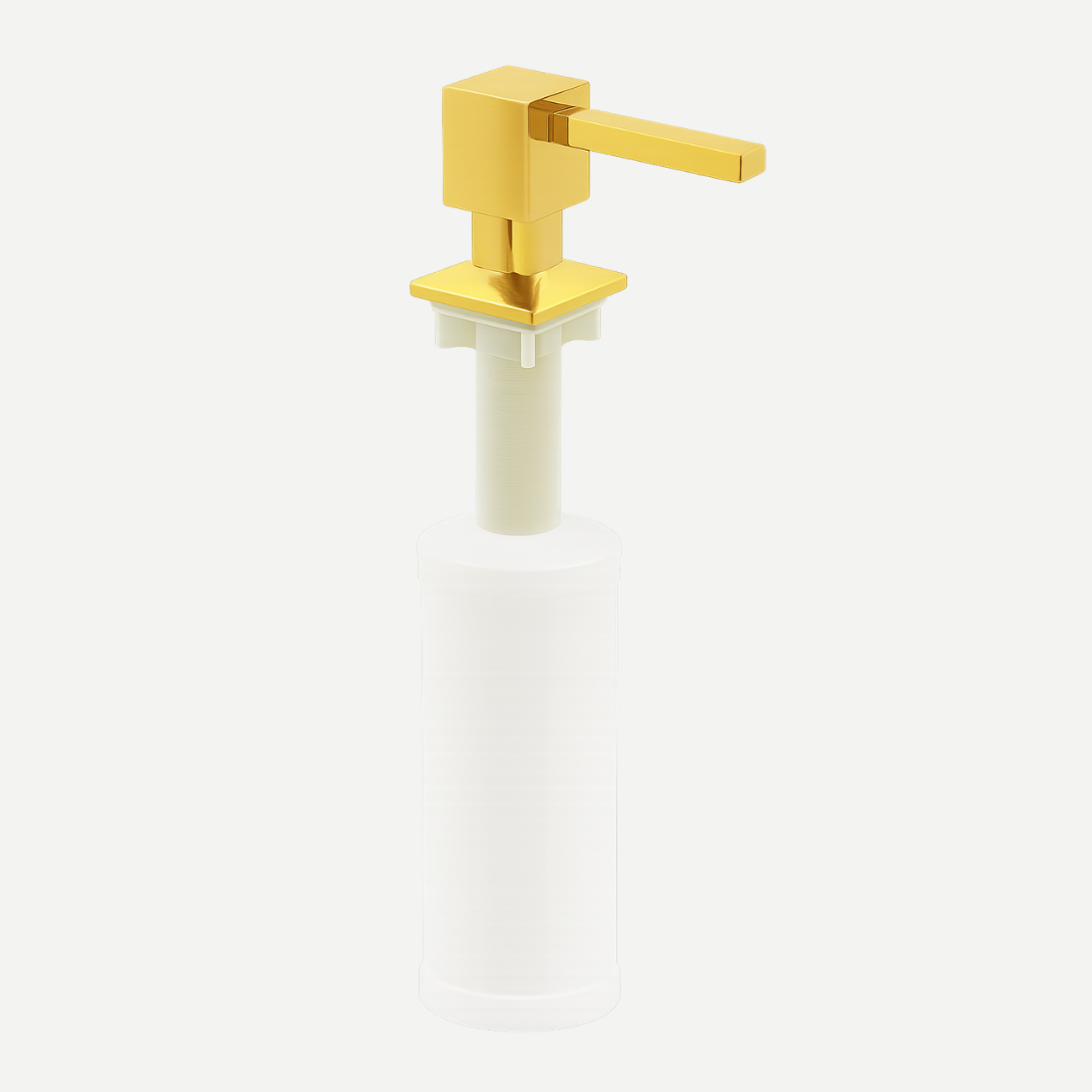 Dispênser de detergente embutido para cozinha ou banheiro Lux 350ml - Inox 304