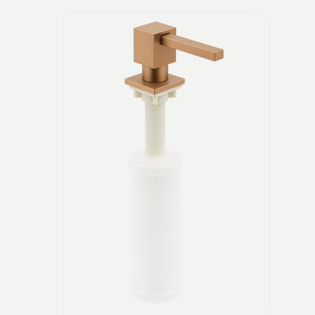 Dispênser de detergente embutido para cozinha ou banheiro Lux 350ml - Inox 304