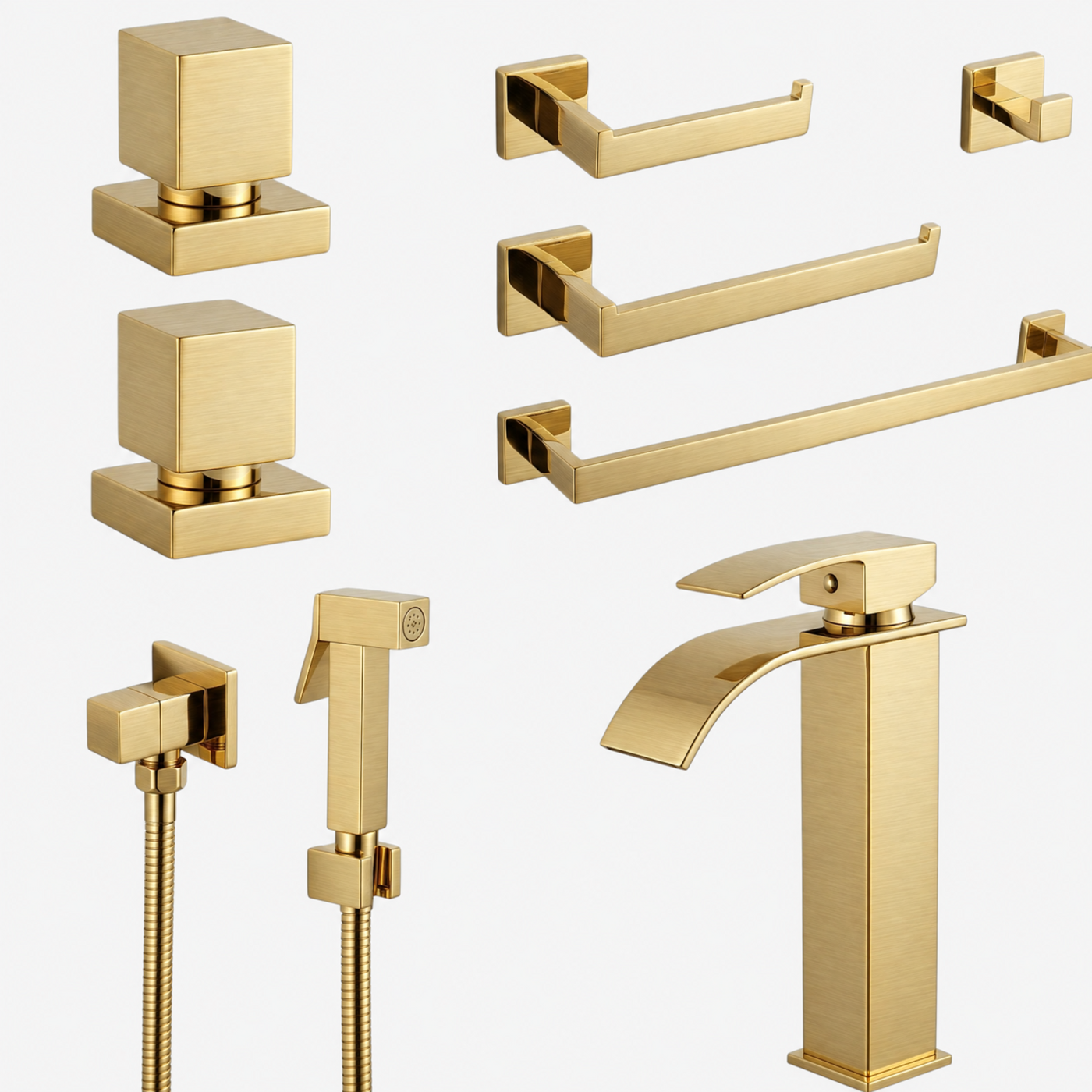 Kit Reforma Square para Banheiro com 8 Peças