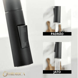 Torneira Monocomando Gourmet Itália com Ducha Extensível