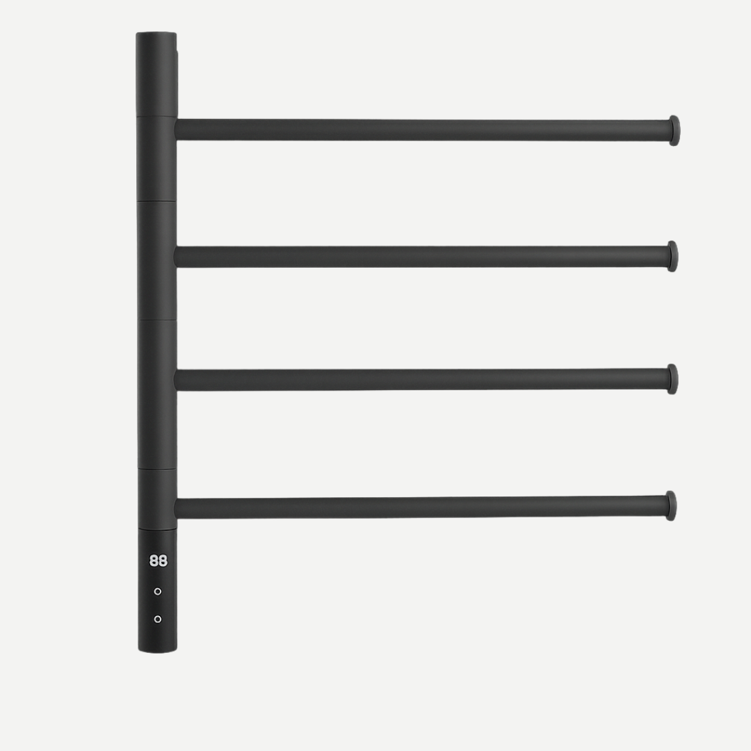 Toalheiro Térmico Rotativo Pivot Inox 304 Com 4 Barras