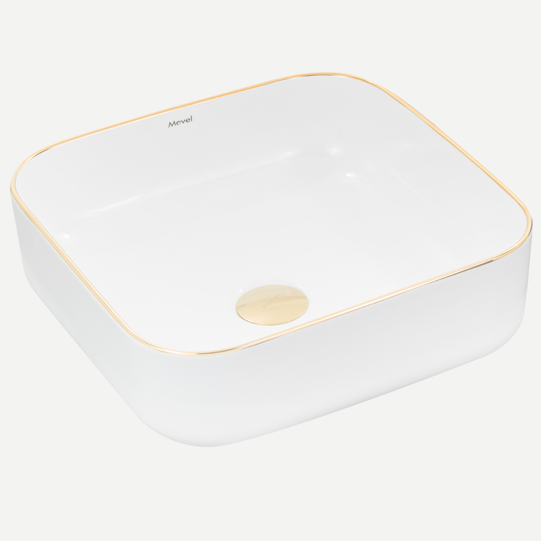 Cuba de Apoio Quadrada MV31 38×38 – Cores com Borda Decorativa