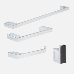 Kit de Acessórios para Banheiro Lux - 4 Peças