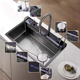 Cuba Smart 2.0 aço inox 304 - Sensor de temperatura - Acessórios e torneira inclusos