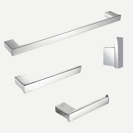 Kit Completo de penduradores de toalha Rounded - Aço Inox 304