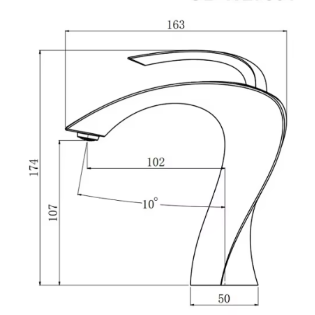 Torneira Monocomando Bica baixa para lavabo Elisée