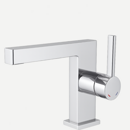 Torneira Monocomando bica baixa Linea para lavabo  - Design Geométrico