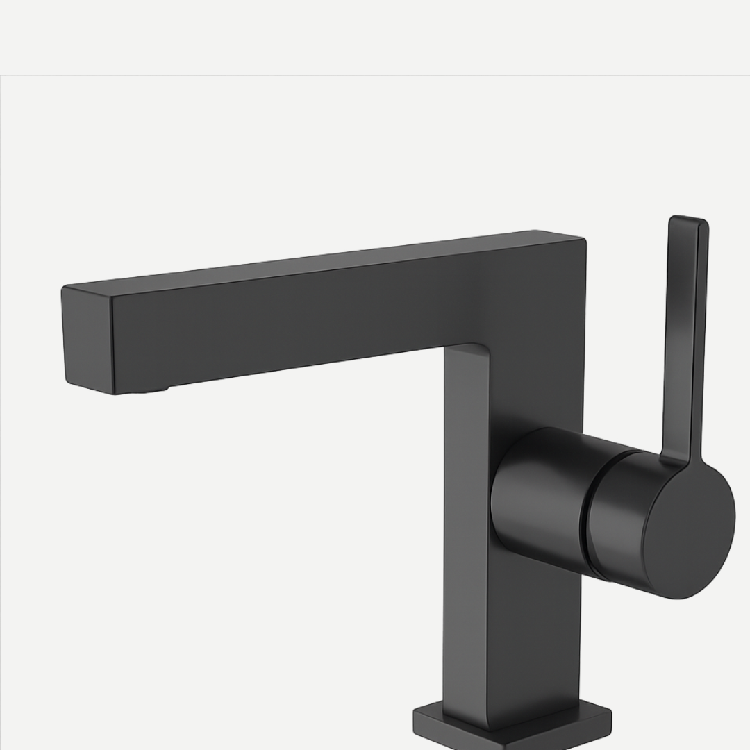 Torneira Monocomando bica baixa Linea para lavabo  - Design Geométrico