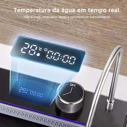 Cuba Smart 2.0 aço inox 304 - Sensor de temperatura - Acessórios e torneira inclusos