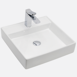 Cuba de Apoio Quadrada Slim 44×44 Branca