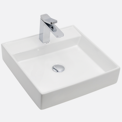 Cuba de Apoio Quadrada Slim 44×44 Branca