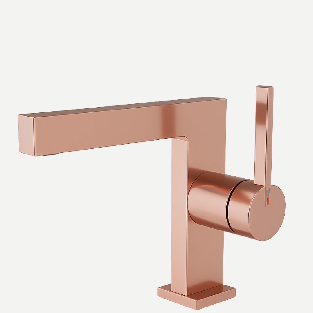 Torneira Monocomando bica baixa Linea para lavabo  - Design Geométrico