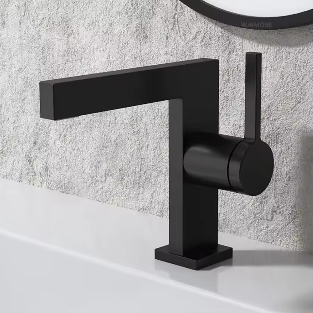 Torneira Monocomando bica baixa Linea para lavabo  - Design Geométrico