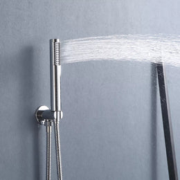 Kit Ducha de parede Rounded com Monocomando e Ducha Manual Cromada