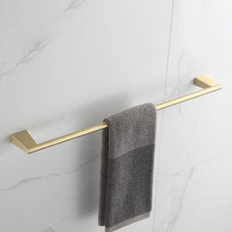 Kit Completo de penduradores Dourado Escovado 4 Peças Minimal