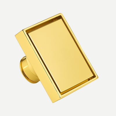 Ralo minimalista com válvula de fechamento e grelha 10x10 Lux