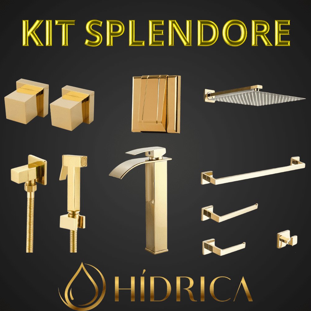 Kit Banheiro Completo Splendore - 4 Cores disponíveis - #shop_name - Brasil