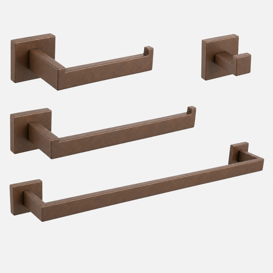 Kit Completo de Penduradores para Banheiro Vienna - Aço inox 304