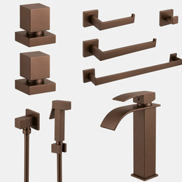 Kit Reforma Square para Banheiro com 8 Peças