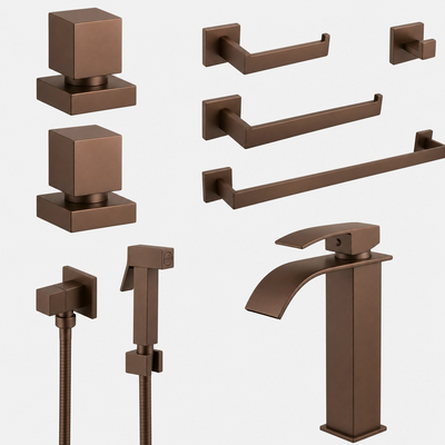 Kit Reforma Square para Banheiro com 8 Peças