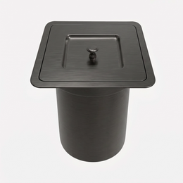 Lixeira de embutir Quadrada Escovada Lux 5L Inox 304