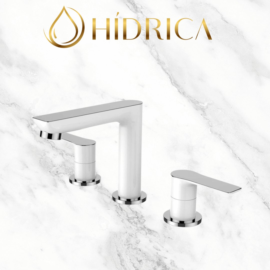 Misturador Duplo Comando Bica alta para Lavabo Bica Alta Athenas - 3 cores - #shop_name - Brasil