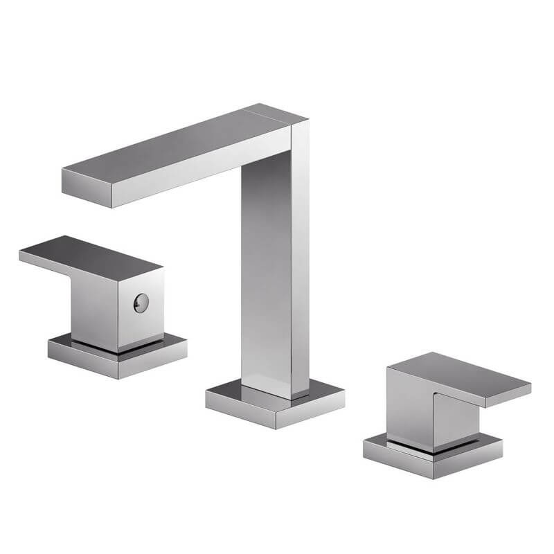 Misturador Duplo Comando Madrid para Lavabo - Inox - #shop_name - Brasil