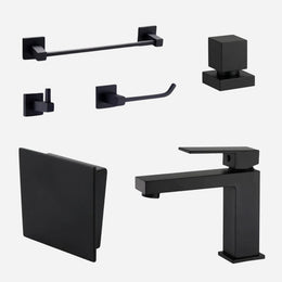 Kit Completo para Lavabo Square com 6 peças