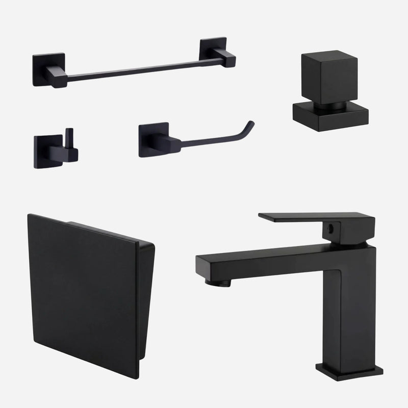 Kit Completo para Lavabo Square com 6 peças